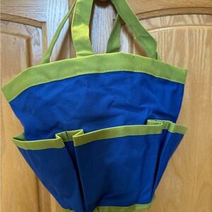 Blue and Green Gardening Tool Tote/Bag
